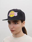 Бейсболка MITCHELL NESS арт. HHSS1212-LALYYPPPBLCK Los Angeles Lakers NBA (черный)